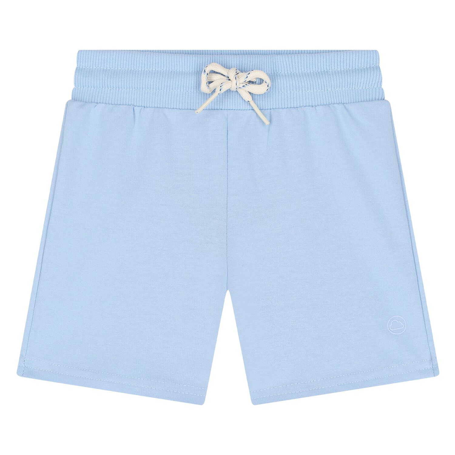 Younger Boys Blue Cotton Jersey Shorts, 4, hi-res