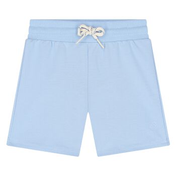 شورت أولاد قطن باللون الأزرق 