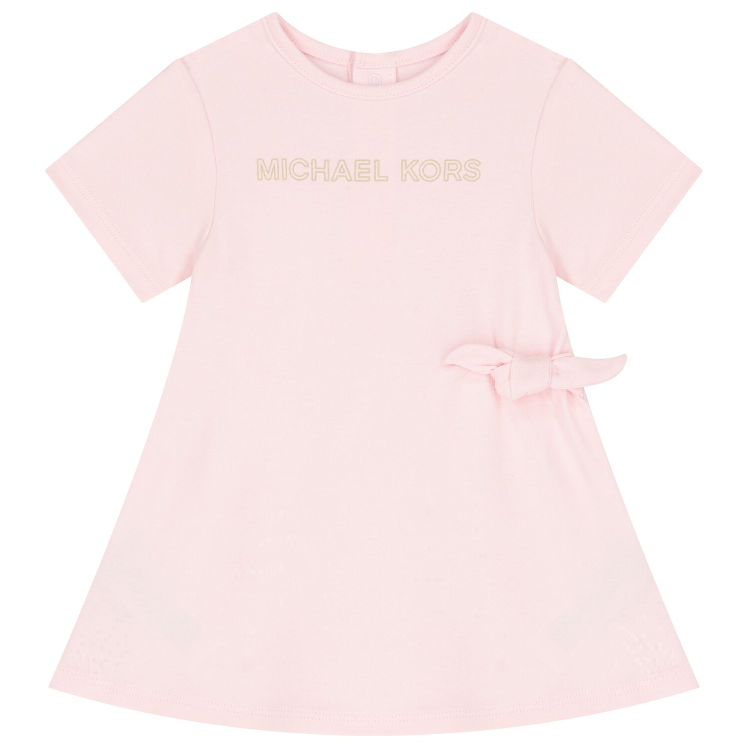 Younger Girls Pink Logo Dress , 1, hi-res