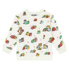 سويتشيرت بشعار تيدي باللون العاجي , 1, hi-res