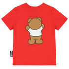 Red Teddy Bear Logo T-Shirt, 1, hi-res