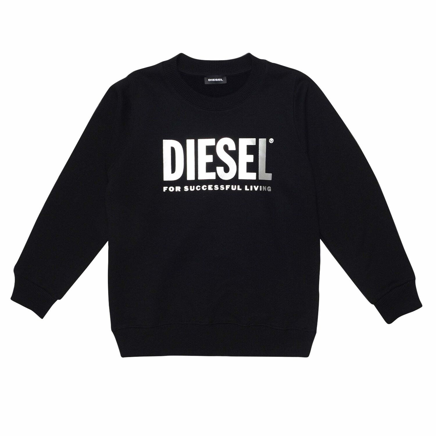 Girls Black Logo Sweatshirt, 1, hi-res image number null