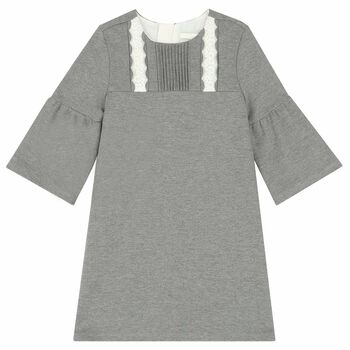 Girls Grey Jersey Dress