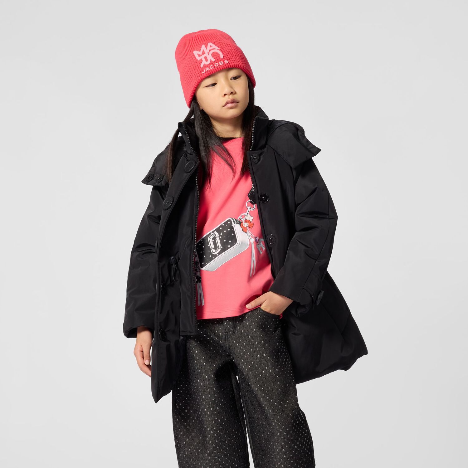 Girls Pink Bag T-Shirt, 1, hi-res