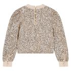 Girls Gold Sequin Skirt Set, 2, hi-res