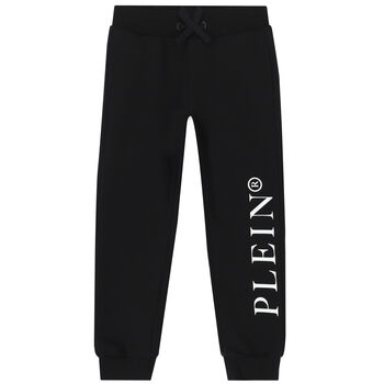 Boys Black Logo Joggers