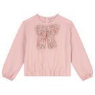 طقم تنوره للبنات مرزه بترتر وشراشيب باللون الوردى, 1, hi-res