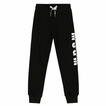 Black Logo Cotton Joggers