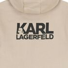 توب هودى للاولاد بالشعار باللون البيج , 1, hi-res