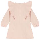 فستان بنات بالشعار باللون الوردي, 1, hi-res