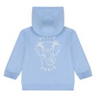 Baby Boys Blue & White Elephant Logo Tracksuit Set, 2, hi-res