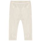Younger Girls Ivory & Gold Leggings Set, 1, hi-res