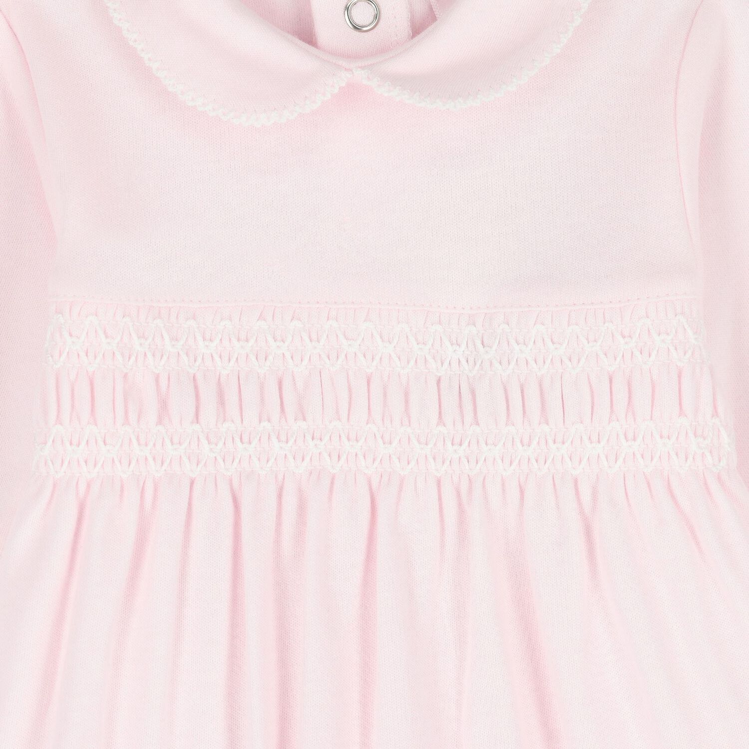 Baby Girls Pink Smocked Babygrow Gift Set, 3, hi-res