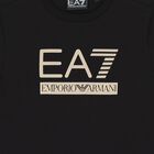 Boys Black Logo T-Shirt, 2, hi-res