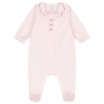 افرول بنات من المخمل بطبعه فيونكه باللون الوردى 