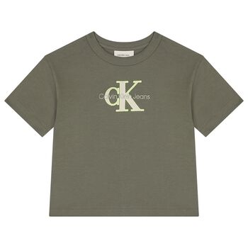 Boys Green Logo T-Shirt