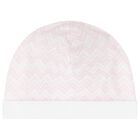 طقم هدايا أفرول بنات بالشعار متعرج باللون الوردي للاطفال, 1, hi-res