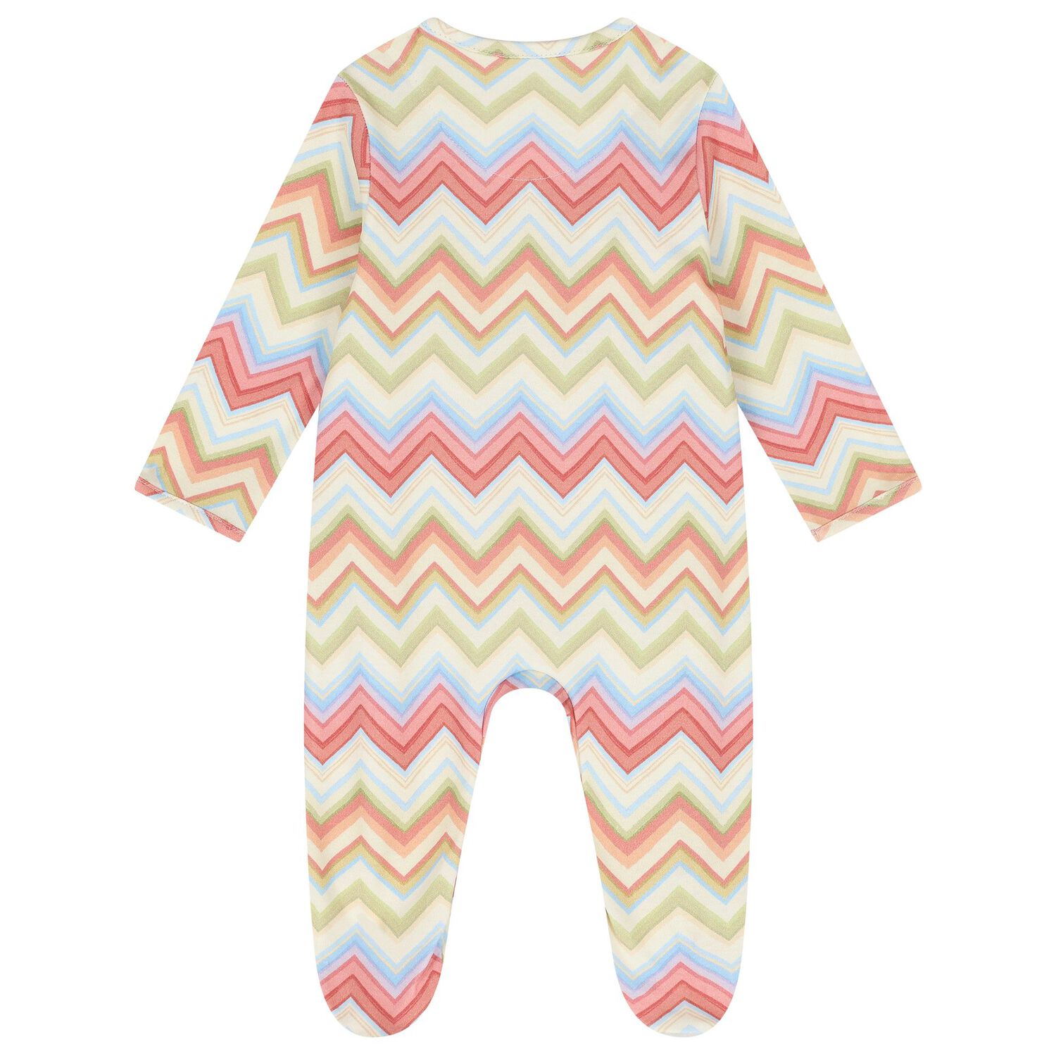 Multi-Coloured Zig Zag Babygrow, 1, hi-res