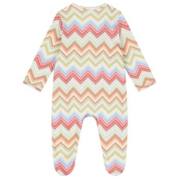 Multi-Coloured Zig Zag Babygrow