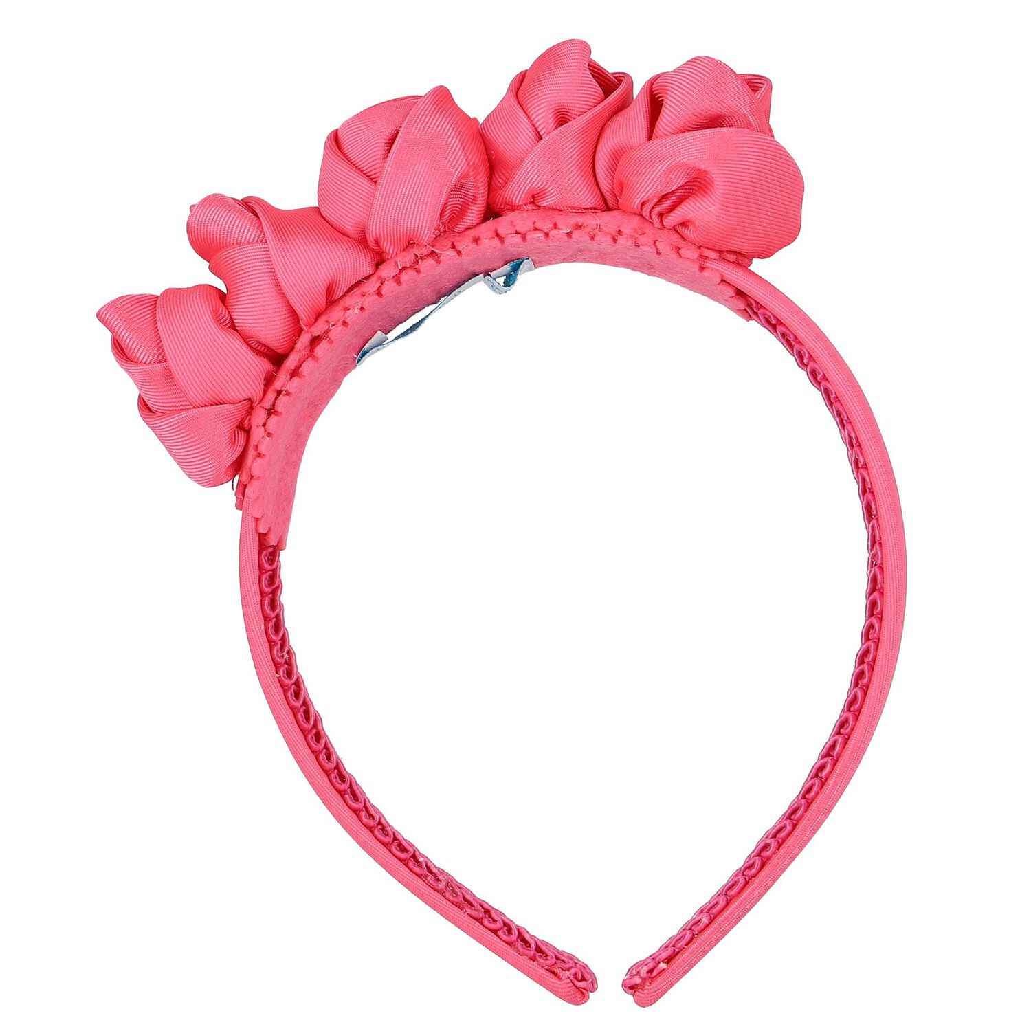 Girls Pink Floral Headband, 1, hi-res