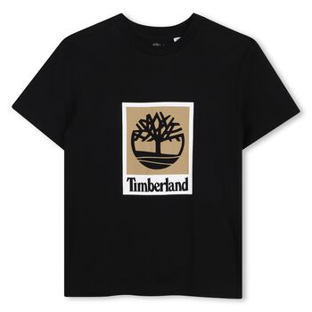 Boys Black Logo T-Shirt