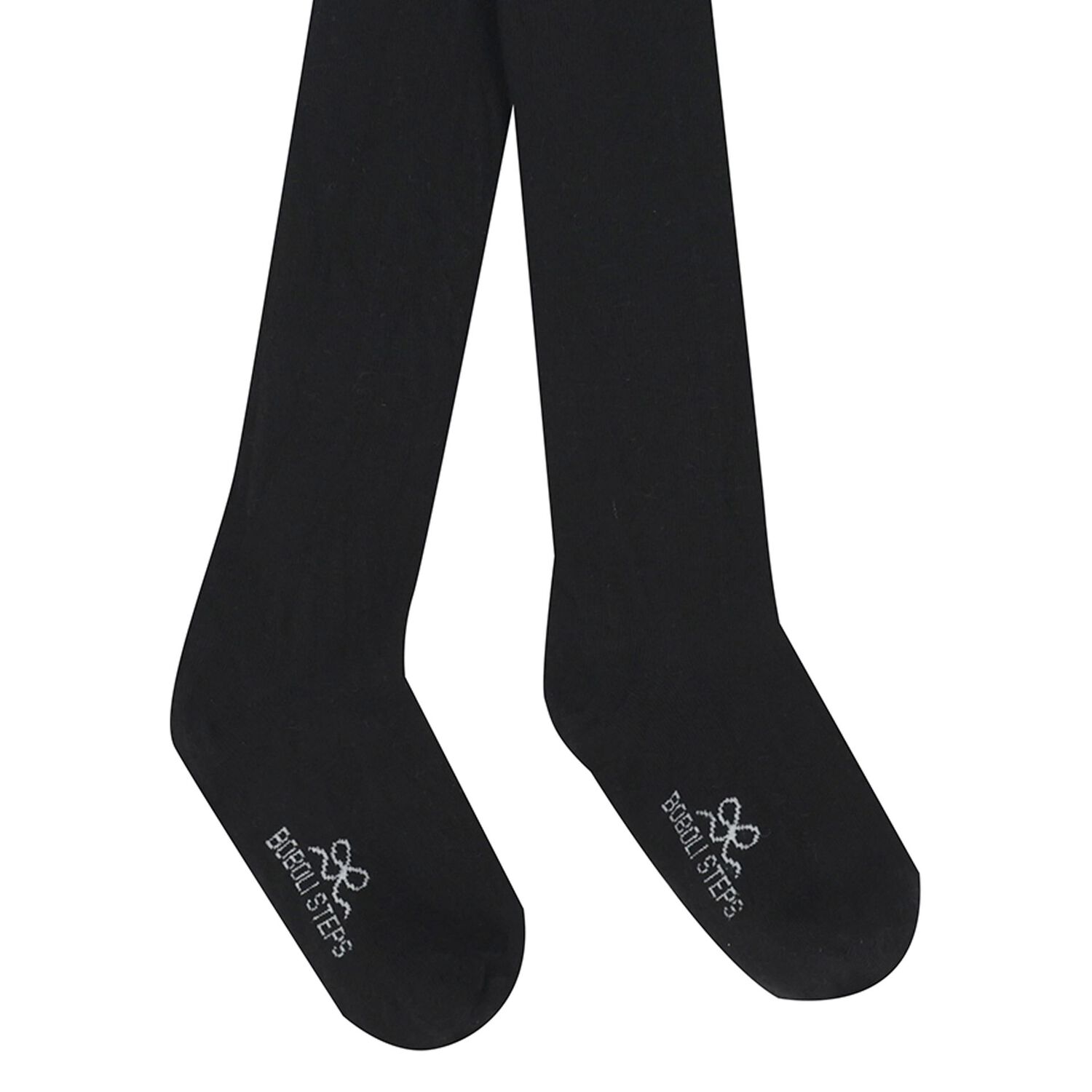 جوارب ضيقة بالشعار باللون الاسود للبنات, 1, hi-res