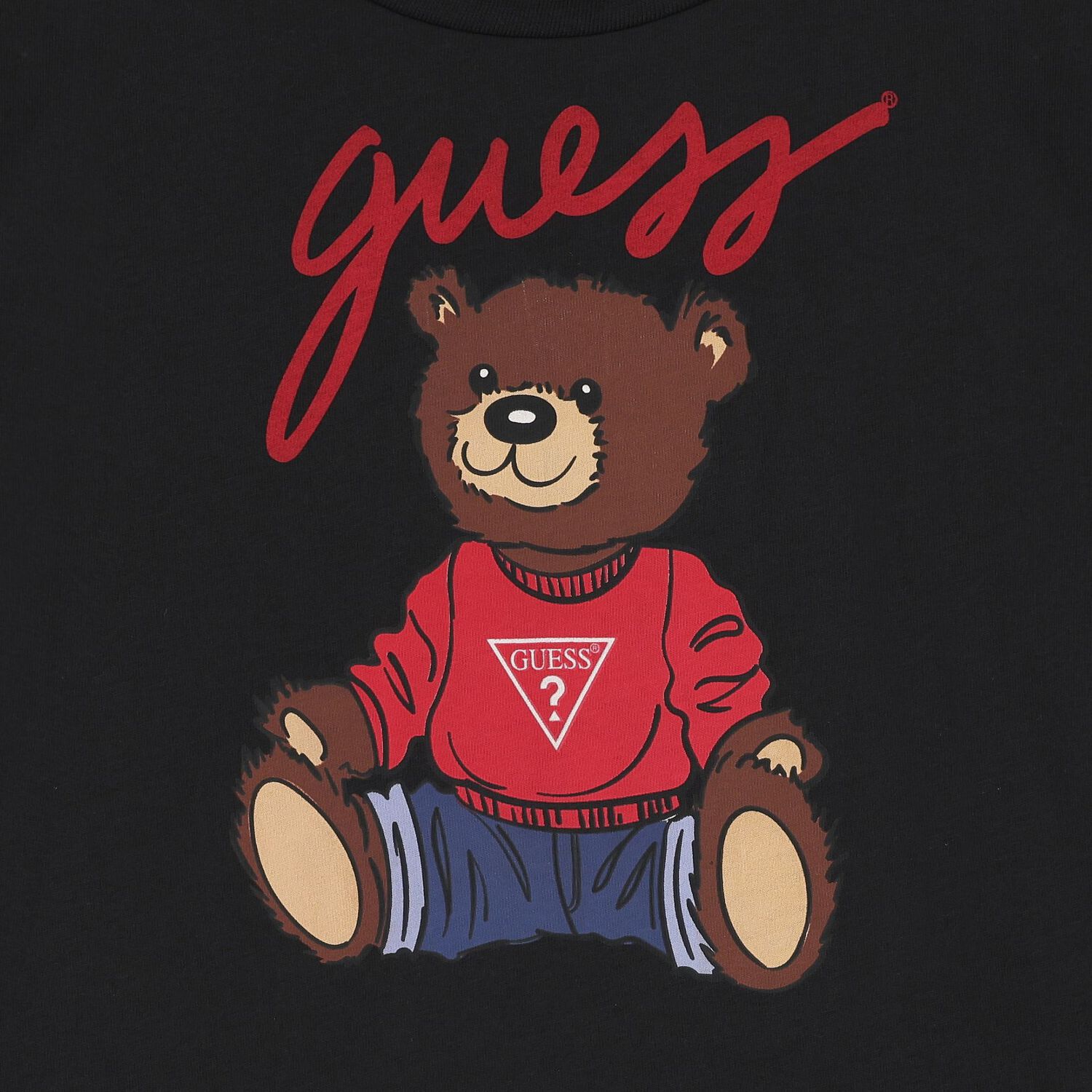Black Teddy Bear Logo T-Shirt, 4, hi-res