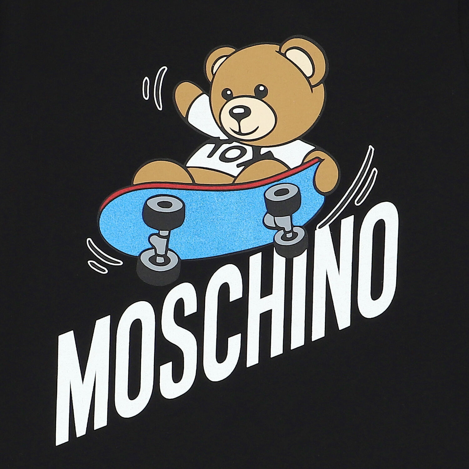 توب بأكمام بشعار تيدي باللون الاسود, 1, hi-res image number null