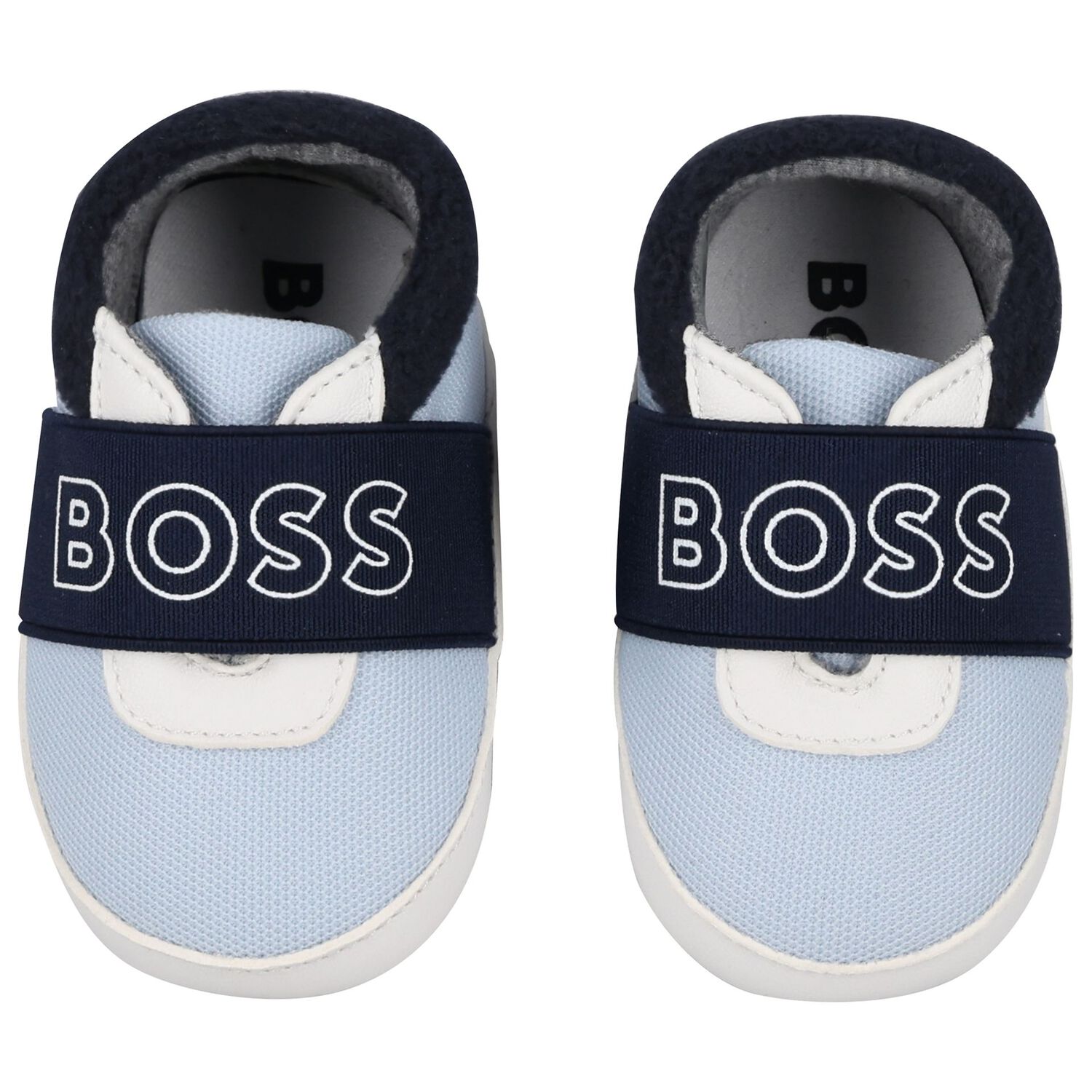 Baby Boys Blue Logo Canvas Pre Walker Shoes, 2, hi-res