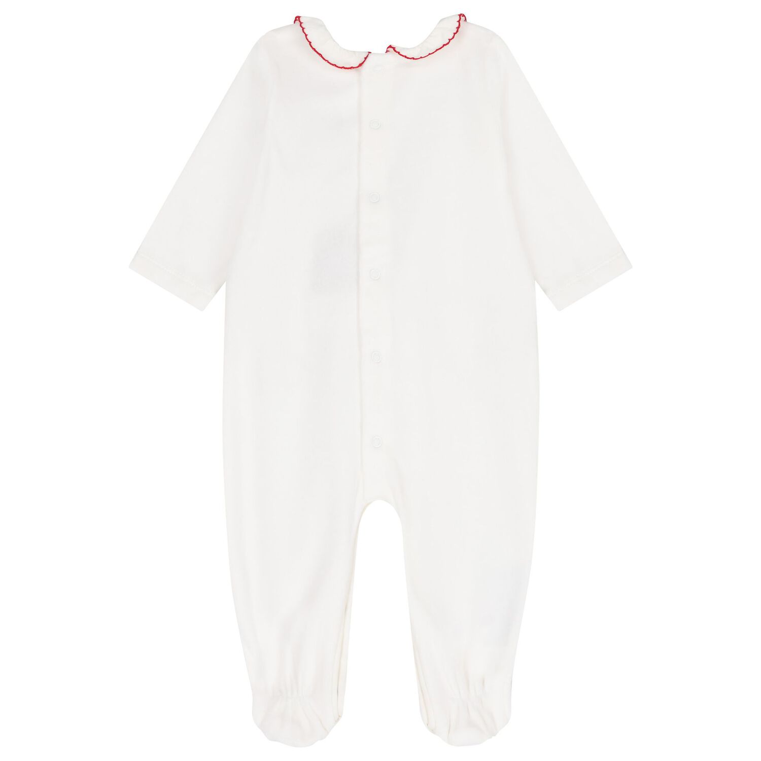 Baby Girls White & Red Babygrows ( 2-Pack ), 2, hi-res