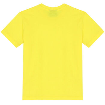 Boys Yellow Thunderbolt Logo T-Shirt