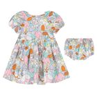 فستان بنات بالشعار متعدد الألوان, 1, hi-res