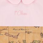 Baby Girls Beige & Pink Geo Map Babygrow Gift Set, 2, hi-res