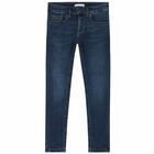 Girls Blue Denim Skinny Jeans, 1, hi-res