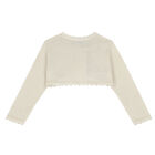 كارديجان بوليرو باللون البيج للبنات, 1, hi-res