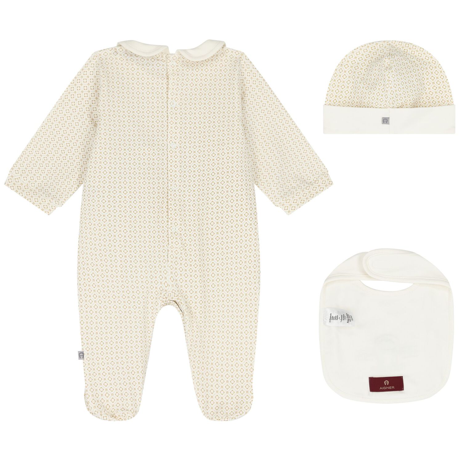Ivory Logo Babygrow Gift Set, 1, hi-res image number null