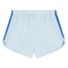 Younger Boys Blue Logo Shorts Set, 1, hi-res