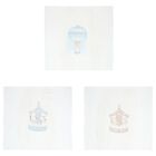 Baby Boys White, Beige & Blue Muslin Swaddles (3-Pack), 8, hi-res