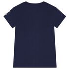 Boys Navy Blue Jordan Logo T-Shirt, 2, hi-res
