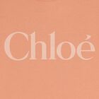 فستان اطفال مكشكش بالشعار باللون البرتقالي للبنات , 1, hi-res