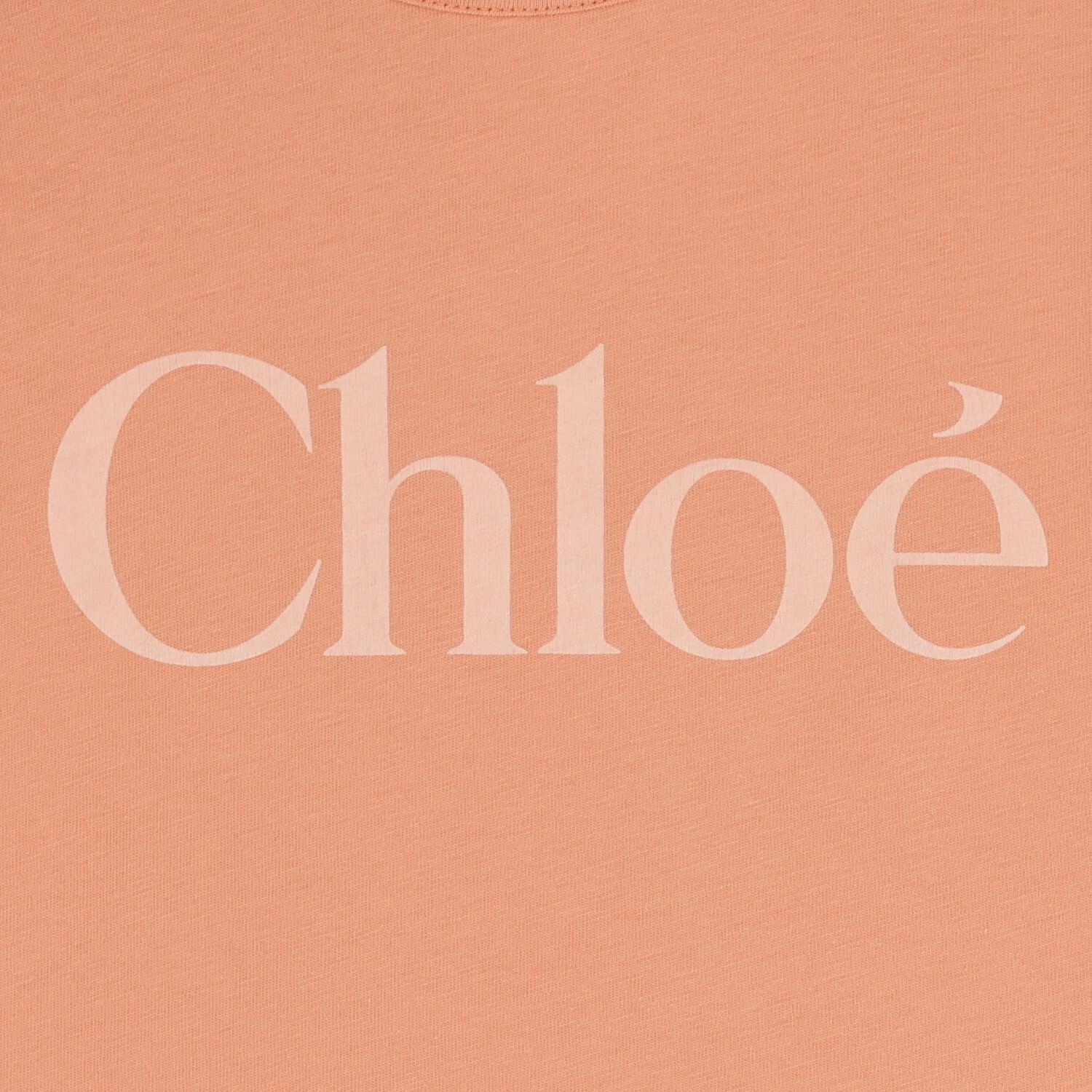 فستان اطفال مكشكش بالشعار باللون البرتقالي للبنات , 1, hi-res