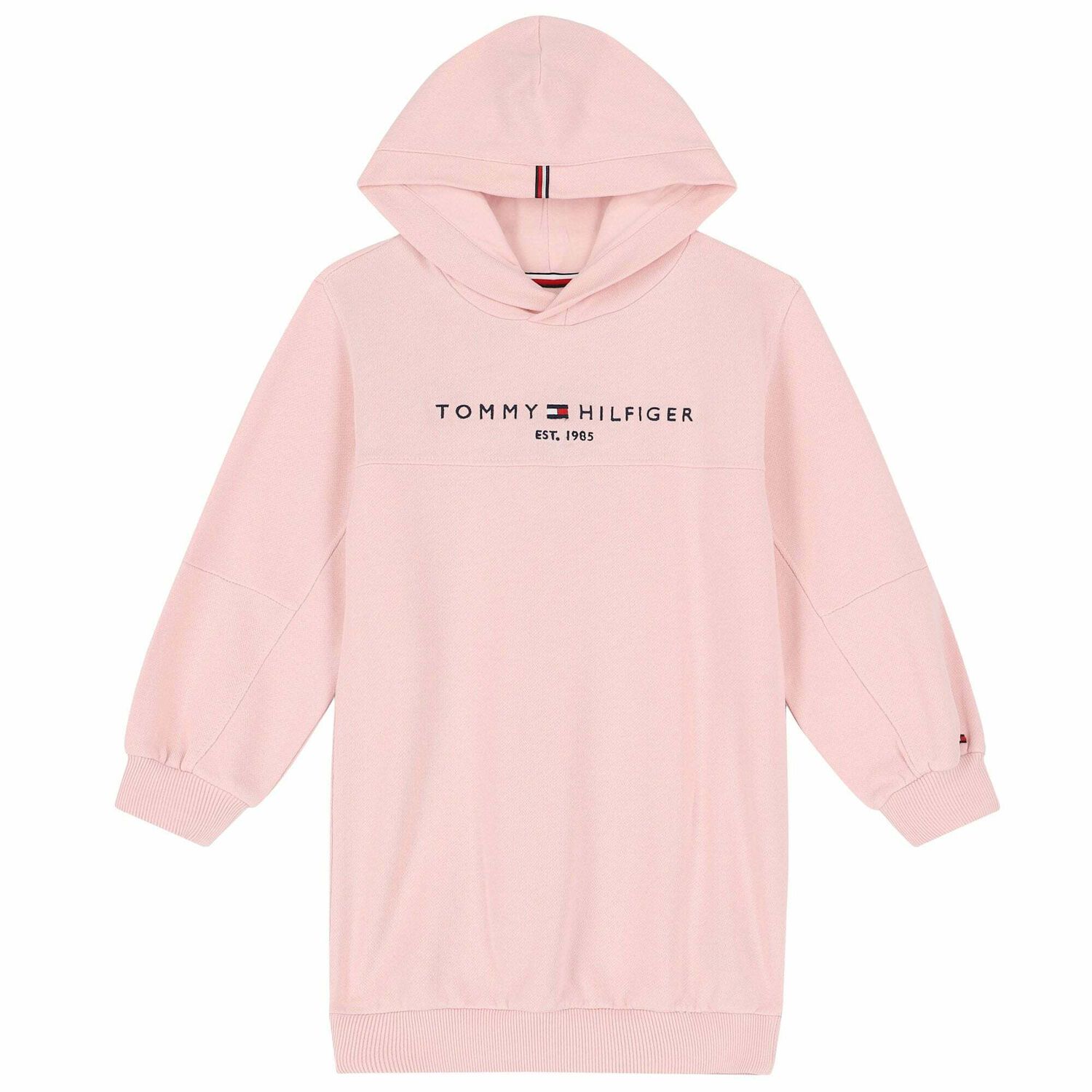 فستان هودى بالشعار باللون الوردي, 1, hi-res image number null