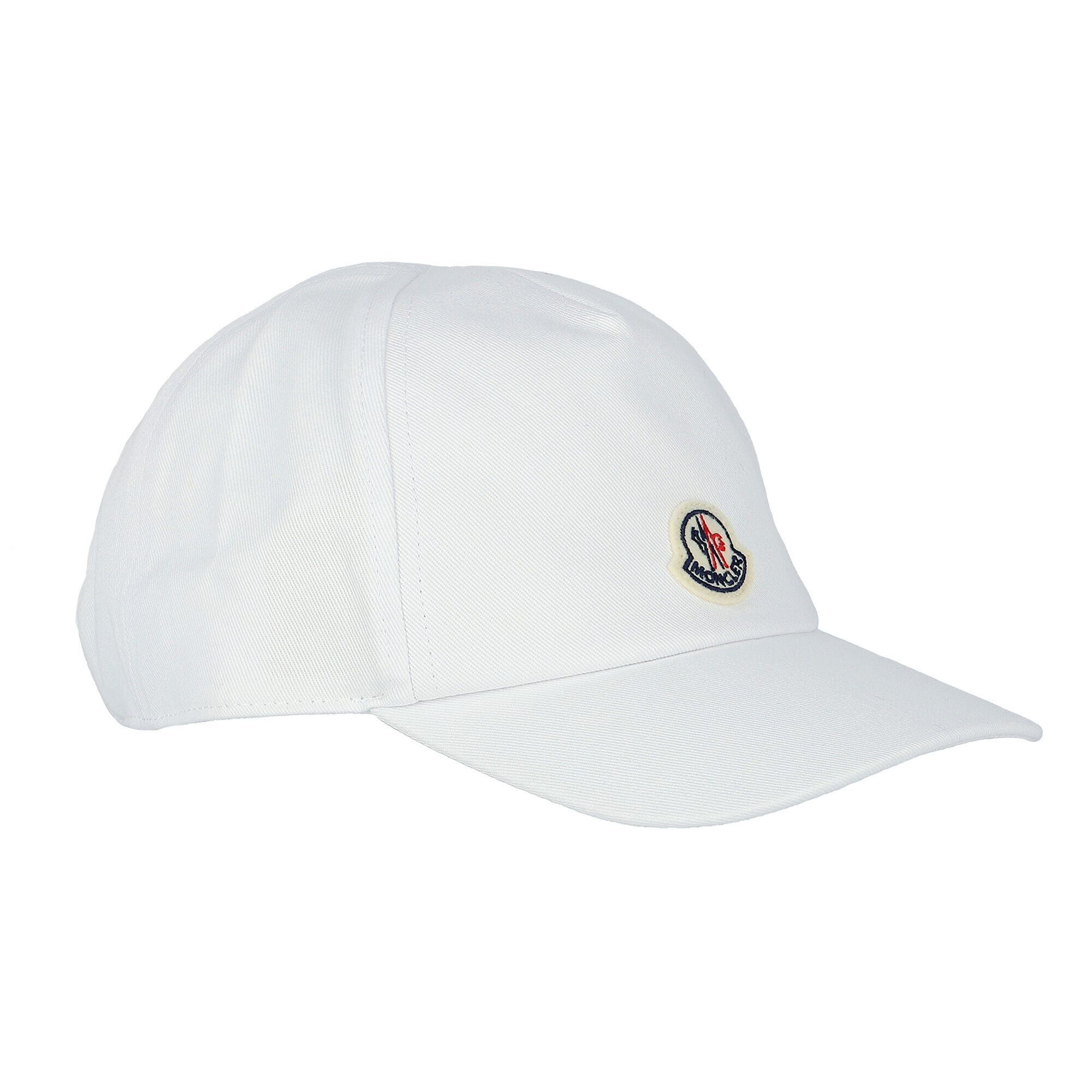 Moncler Enfant Younger Boys White Logo Cap | Junior Couture QA