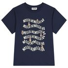 Navy Blue Teddy Bear Logo T-Shirt, 2, hi-res