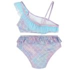 Girls Purple & Blue Metallic Mermaid Bikini, 1, hi-res