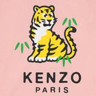 تي شيرت بناتي بشعار النمر الوردي, 1, hi-res