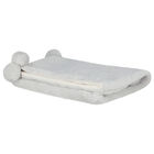 Grey & Ivory Faux Fur Baby Blanket, 1, hi-res