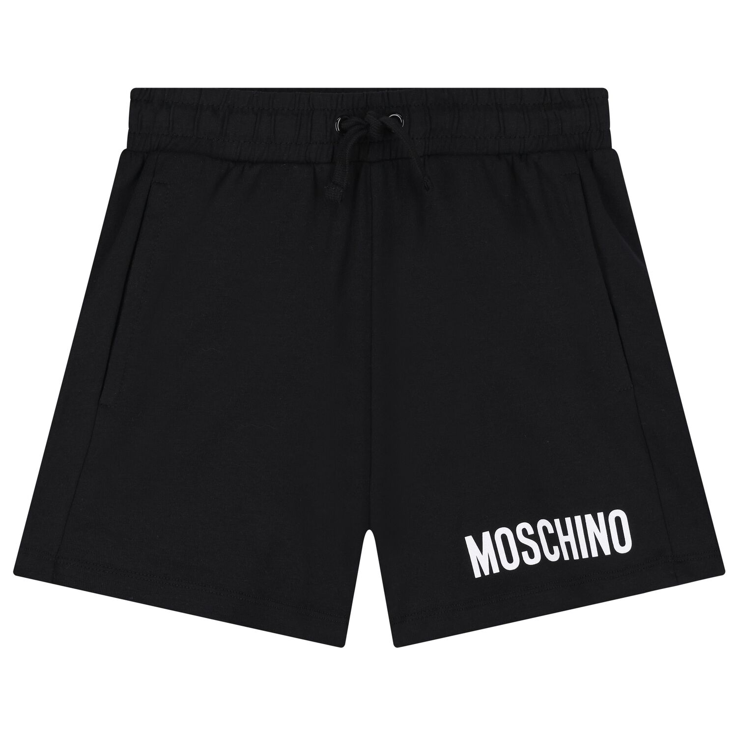 Boys Black Logo Shorts, 3, hi-res