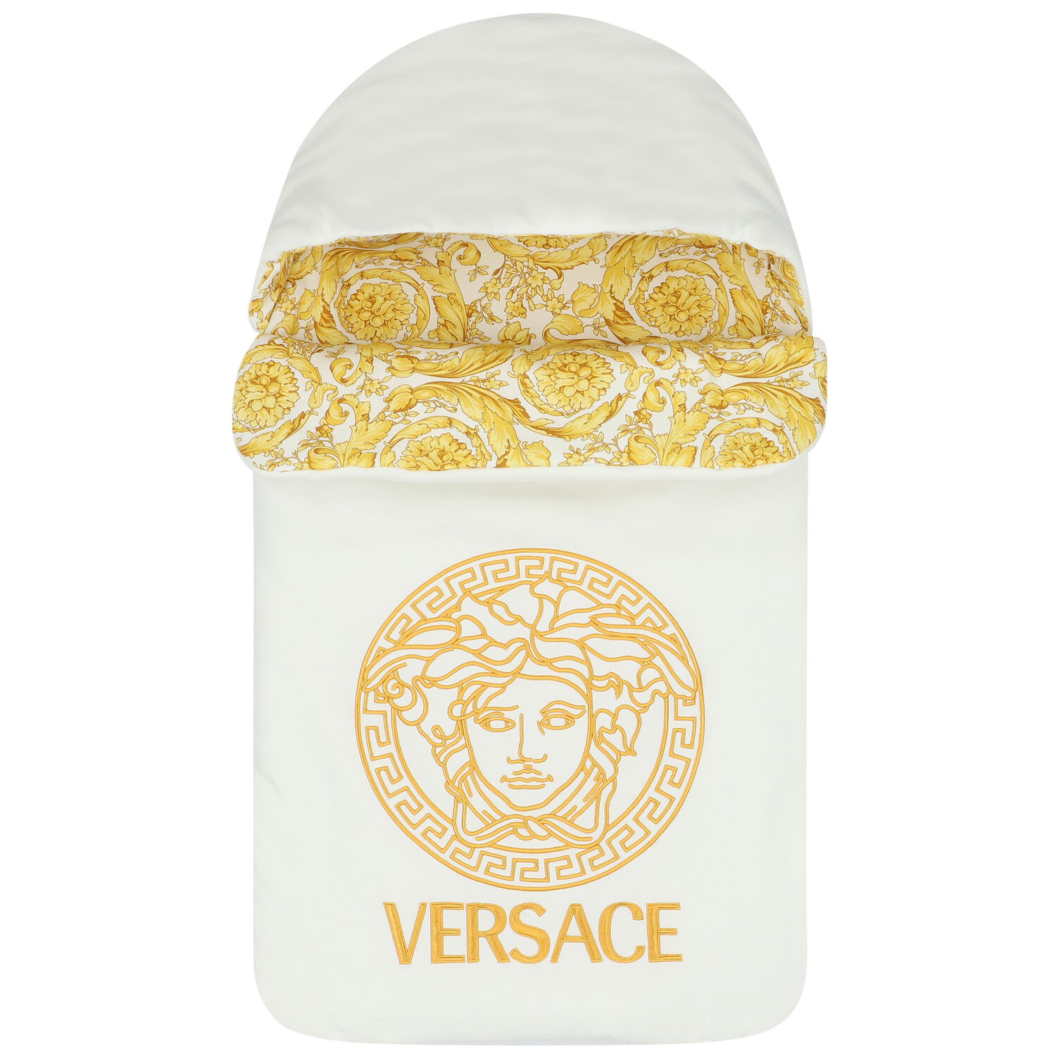 مدس بالشعار باللون العاجى والذهبى, 1, hi-res