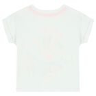 Girls White T-Shirt, 1, hi-res